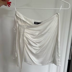 Zara satin skirt